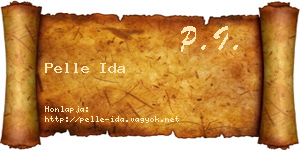 Pelle Ida névjegykártya